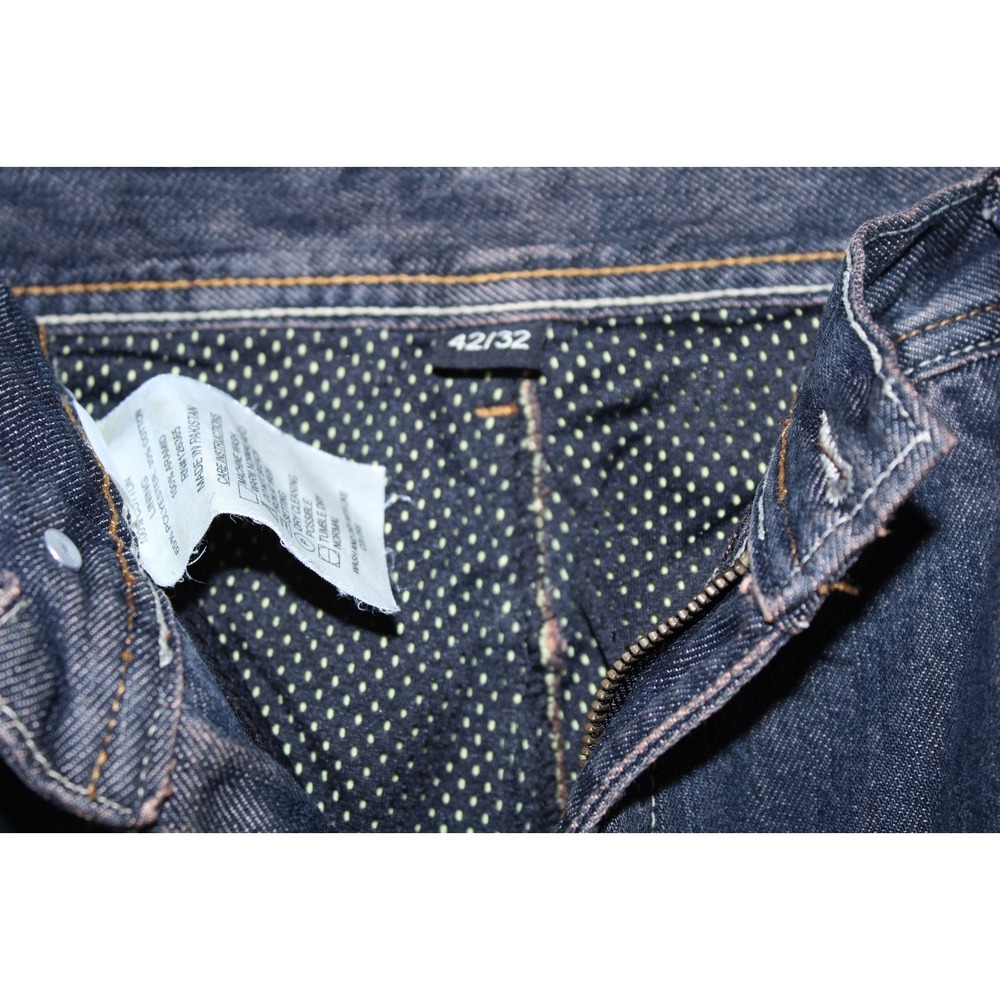 Iron Workers Men's Size 42x32 Navy Blue Lined Knee Padded Jeans - Picture 5 of 14